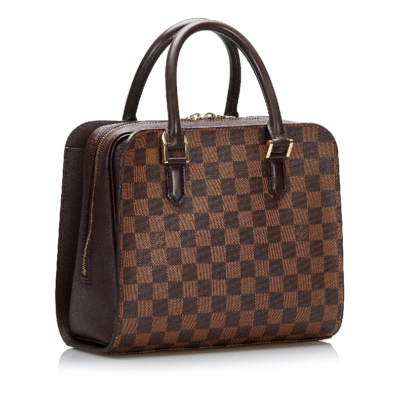 Louis Vuitton bags with a front - flap pocket for quick - access itemsLouis Vuitton Damier Ebene Triana (8sbB9c)