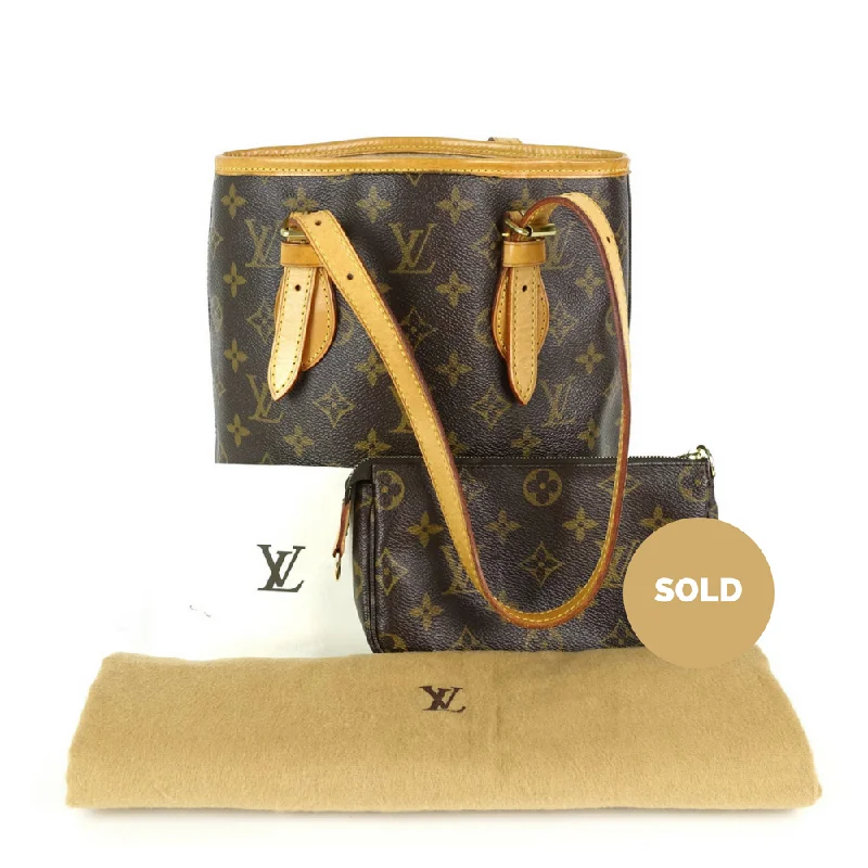 Ladies Louis Vuitton Capucines bags with gold - toned hardwareBucket PM Monogram Canvas Shoulder Bag with Pouch