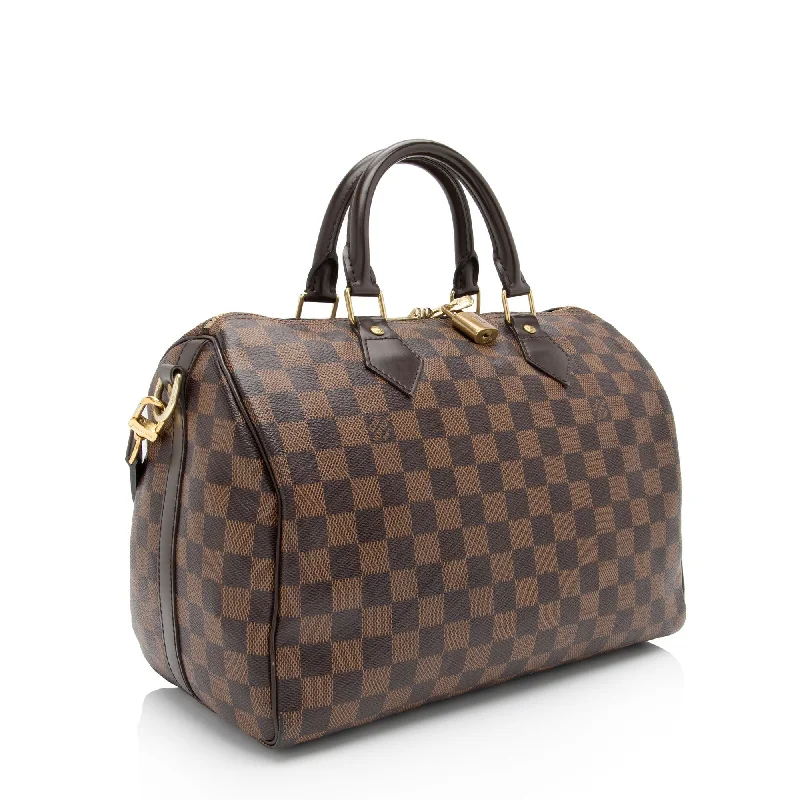 Louis Vuitton Alma bags featuring the signature top - handle designLouis Vuitton Damier Ebene Speedy Bandouliere 30 Satchel (tRz4ua)