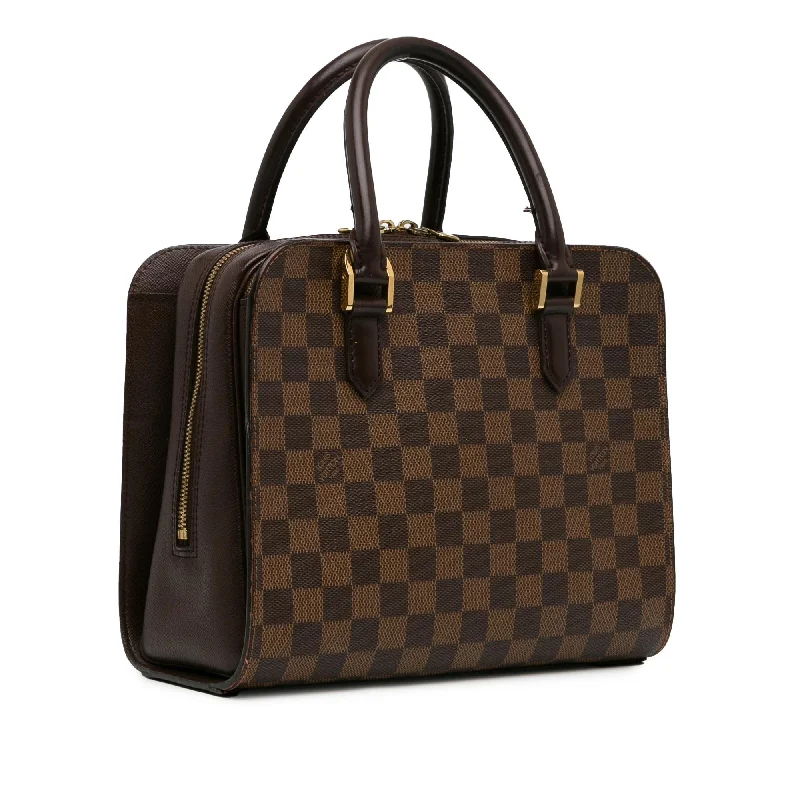 Louis Vuitton tote bags with a double - handle and shoulder - strap optionLouis Vuitton Damier Ebene Triana (EoBA6j)