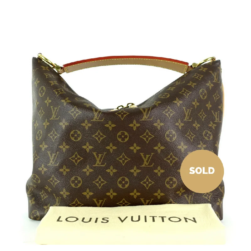 Louis Vuitton bags with a detachable mobile phone holder for convenienceSully MM Monogram Canvas Shoulder Bag