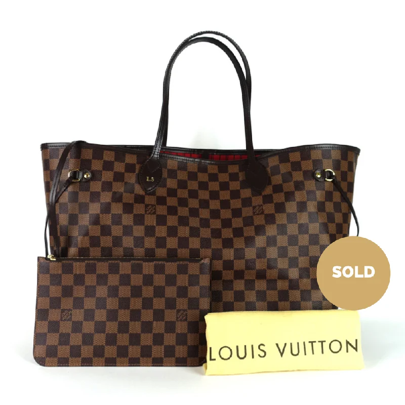 Louis Vuitton crossbody bags with adjustable shoulder straps for comfortNeverfull GM Damier Ebène Canvas Tote Bag