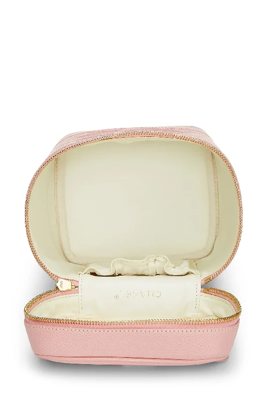 CHANEL,  Caviar Timeless Vanity, Pink