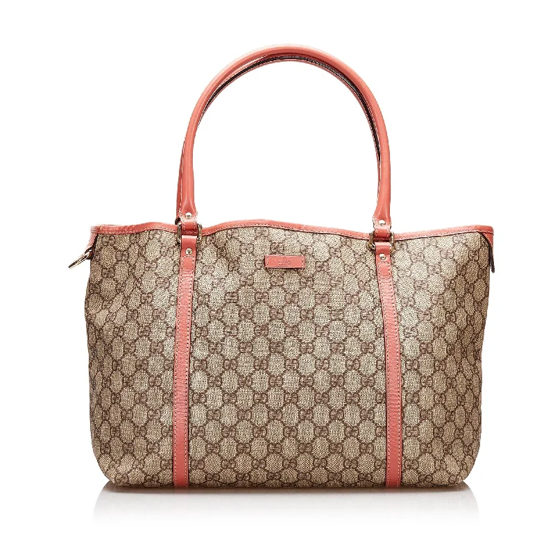 Women Gucci bags with a detachable mirror insideGucci GG Supreme Joy Tote