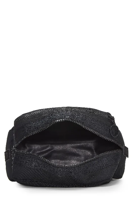 Chanel,  Black Sportline Nylon Zip Pouch, Black