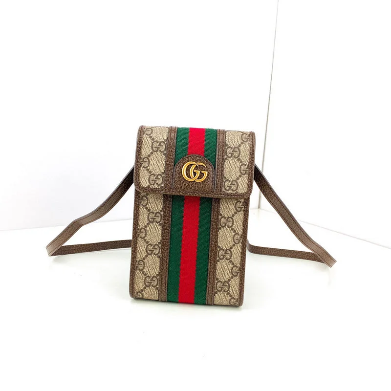 Women Gucci bags with a zip - around closure for securityWF - Gucci Bags - 2770