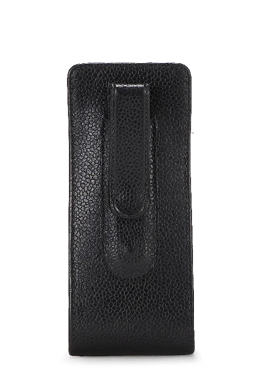 Chanel,  Black Caviar Case, Black