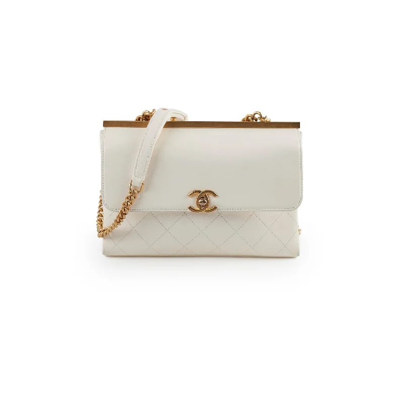 Chanel Reversible Flap White GHW 25 Series