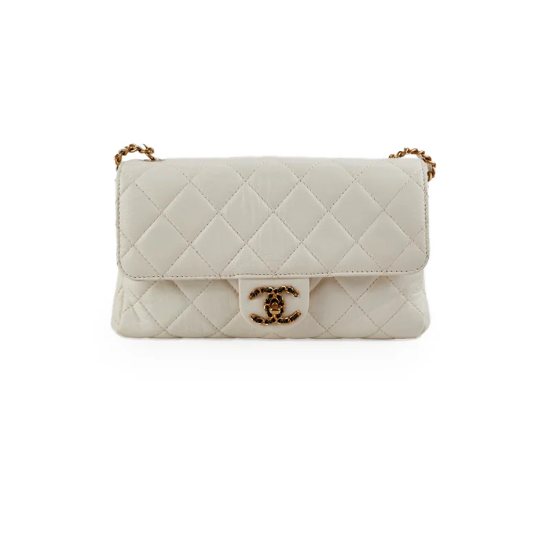 Chanel Seasonal Calfskin Flap White