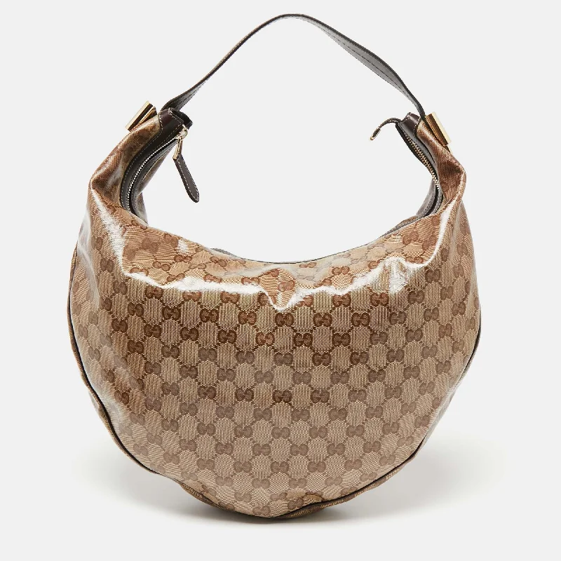 Ladies Gucci Dionysus bags in a pastel colorGucci Beige/Brown GG Crystal Canvas Duchessa Hobo