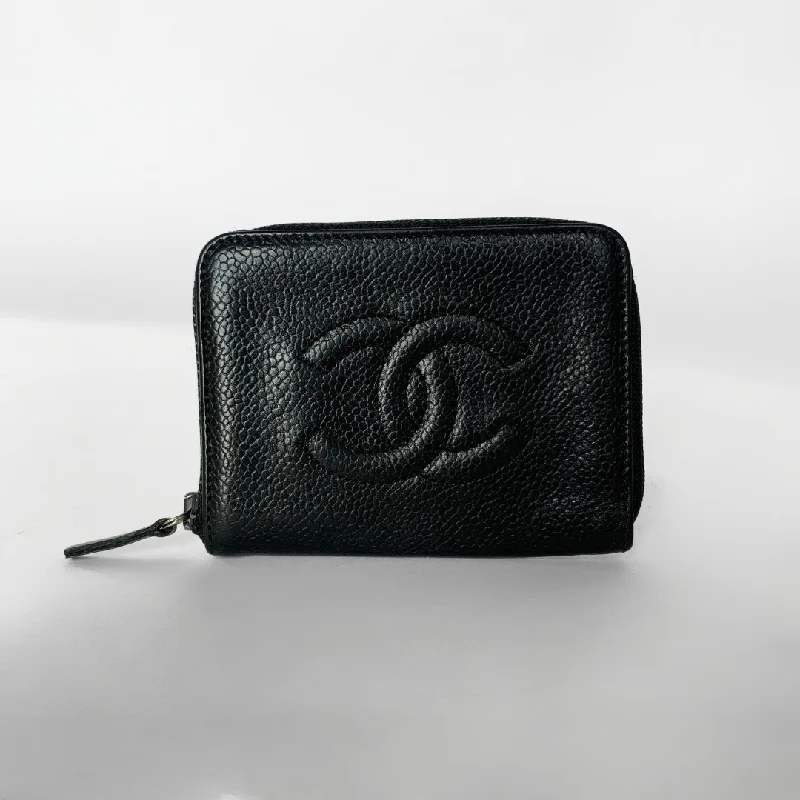 Chanel CC Key Holder Wallet Caviar Leather