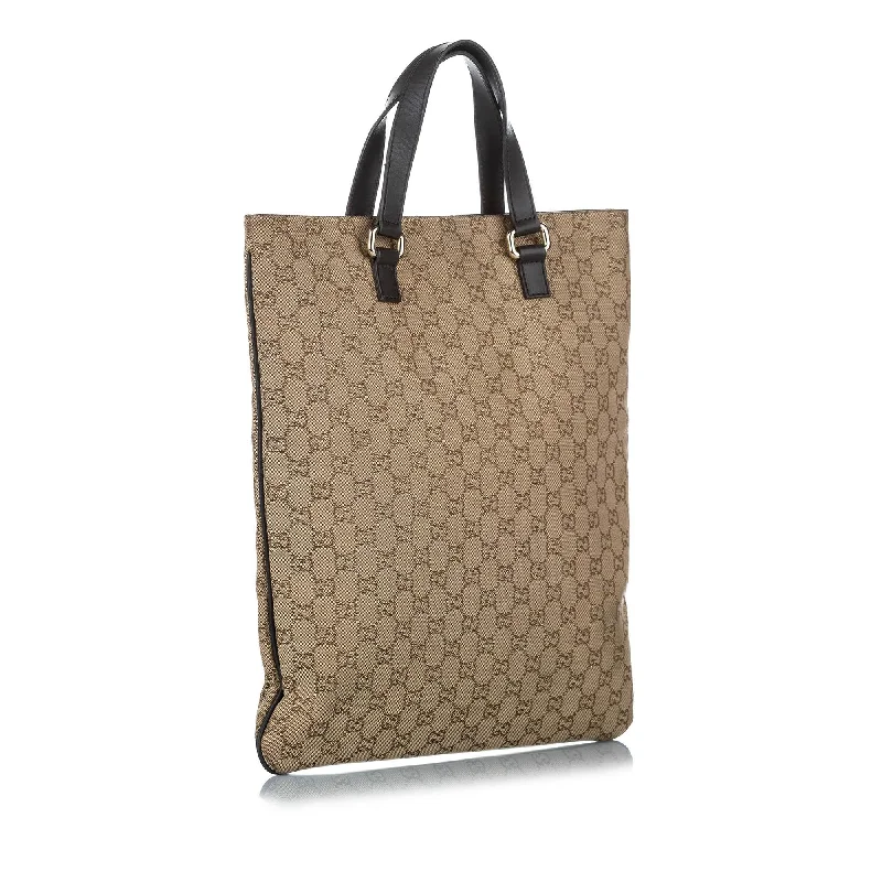 Women Gucci Sylvie bags with a crystal - embellished web stripeGucci GG Supreme Canvas Tote Bag (20330)