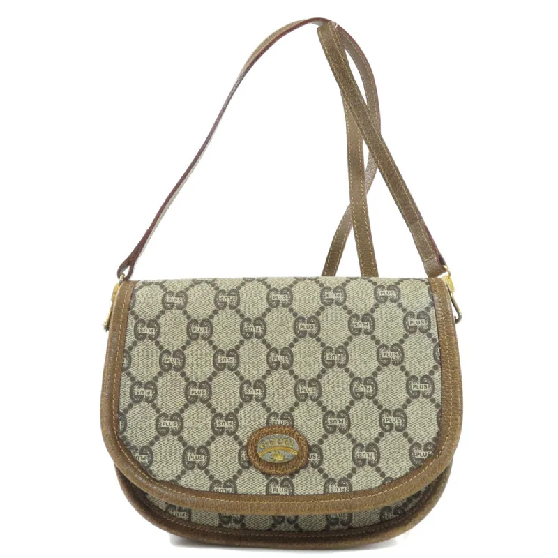 Women Gucci Sylvie bags featuring the signature web stripeGucci Old Plus Shoulder Bag PVC Ladies GUCCI