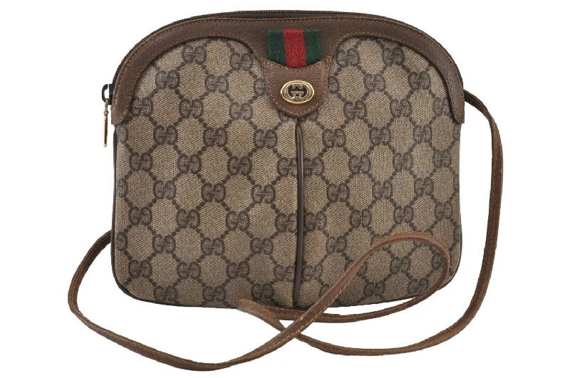 Ladies Gucci Dionysus bags in a pastel colorAuthentic GUCCI Web Sherry Line Shoulder Cross Bag GG PVC Leather Brown 9879I