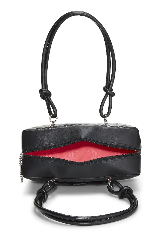 Chanel,  Black Calfskin Cambon Bowler, Black