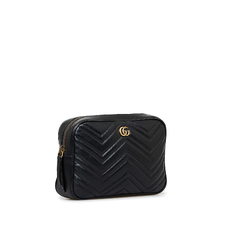 Small - sized Women Gucci shoulder bags for evening outingsGucci GG Marmont Matelasse Square Belt Bag (wwReIG)