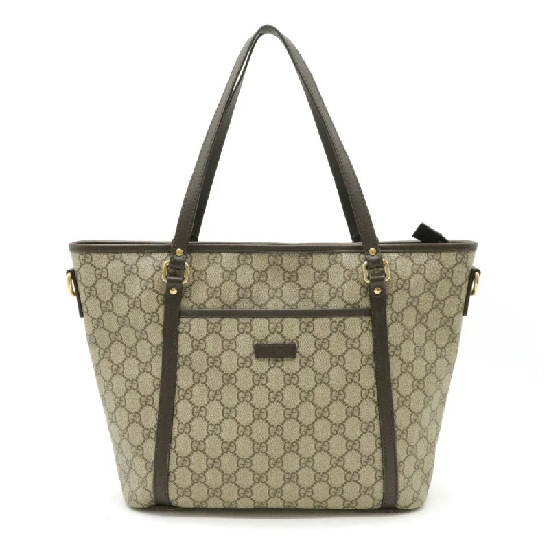 Ladies Gucci Dionysus bags in a pastel colorGucci GG Supreme Tote Bag Shoulder PVC Leather Beige Dark Brown 388929