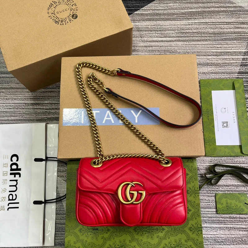 Women Gucci bags with a front - flap pocket for quick - access itemsBC - GUCCI BAG - 4804