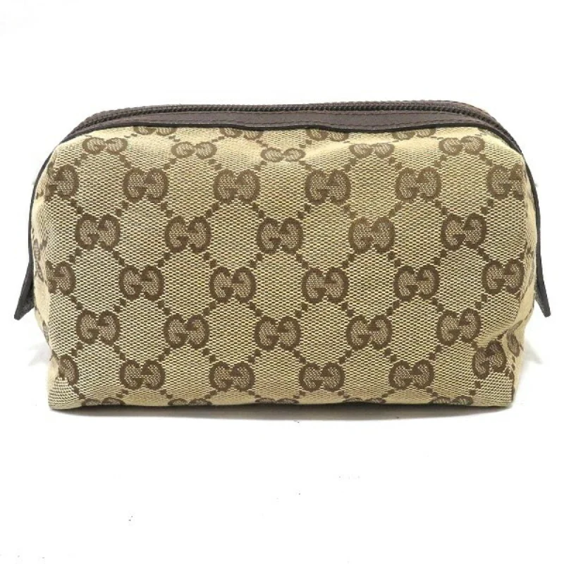 Gucci backpacks for women with a multi - pocket designGucci GG Canvas 29595 Cosmetic Pouch Brand Accessory Ladies