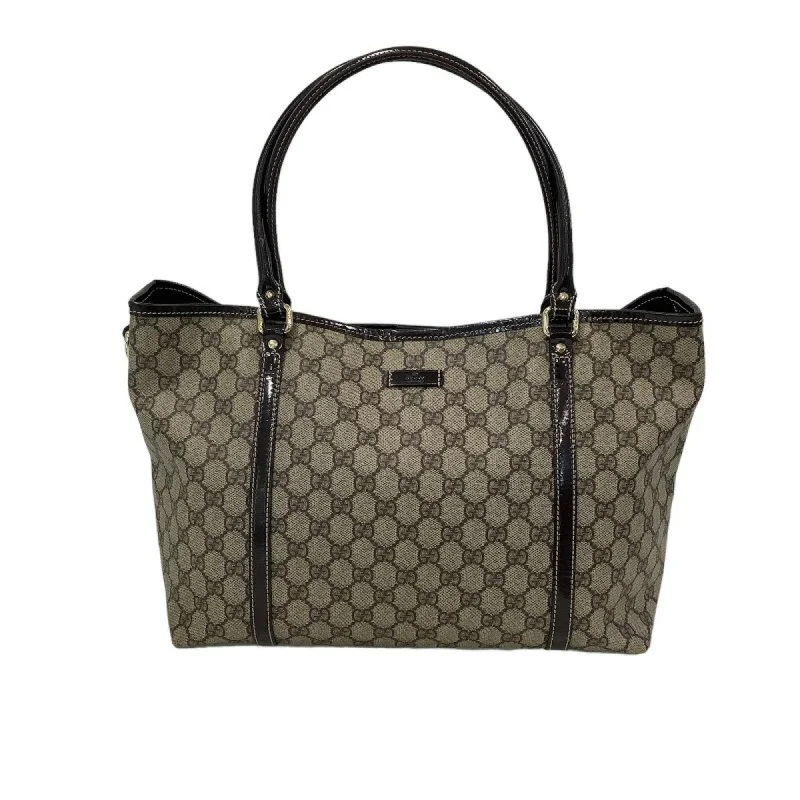 Gucci Marmont bags for women with quilted leather exteriorsGucci (Gucci) GG Pattern Tote Bag PVC Coated Canvas Brown Enamel 197953.213048 Women's