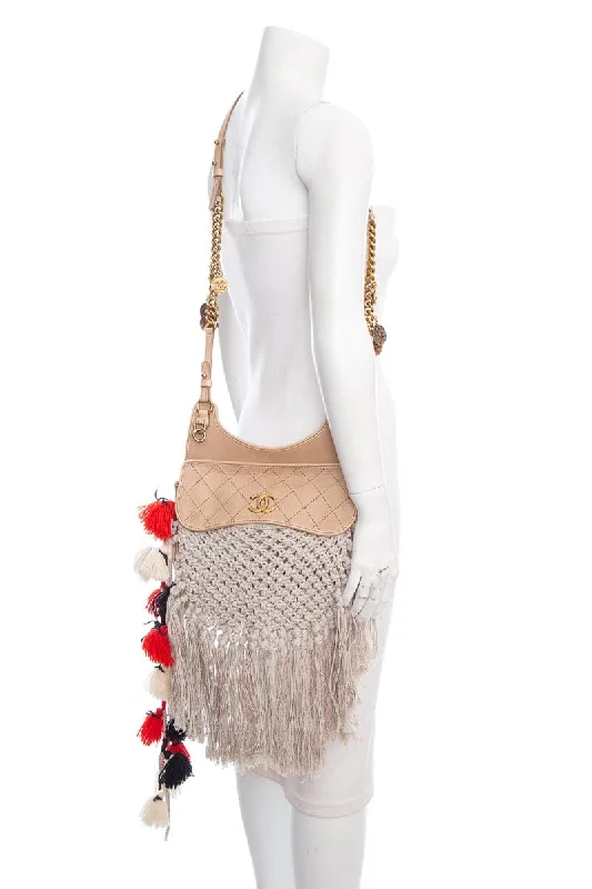 Chanel Tan Dubai Resort Crochet Cross-Body