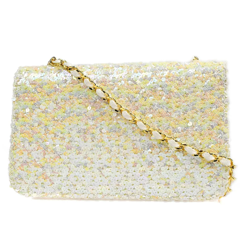 CHANEL  Straight Flap Medium Sequin 67892