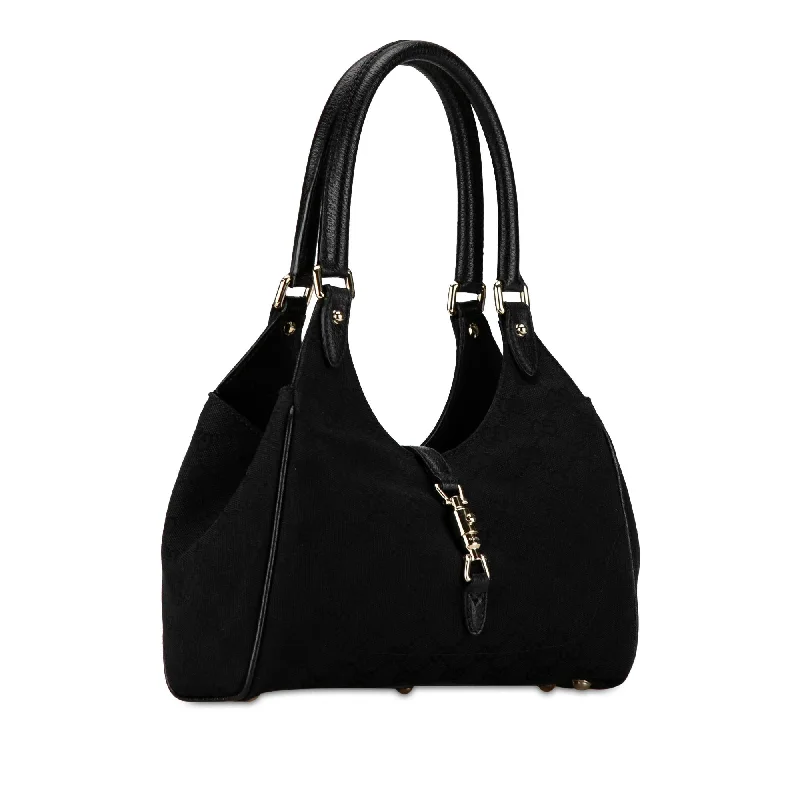 Gucci tote bags for women with a spacious interiorGucci GG Canvas New Jackie Handbag jp7WDZ)