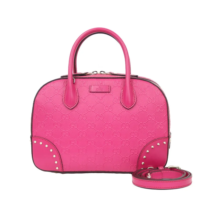 Women Gucci Sylvie bags with a detachable ribbon detailGucci Shoulder Bag Handbag Pink Ladies