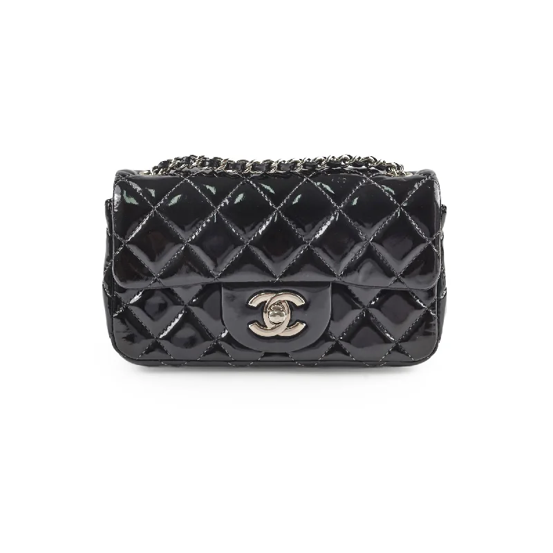 Chanel Extra Mini Patent Flap Black