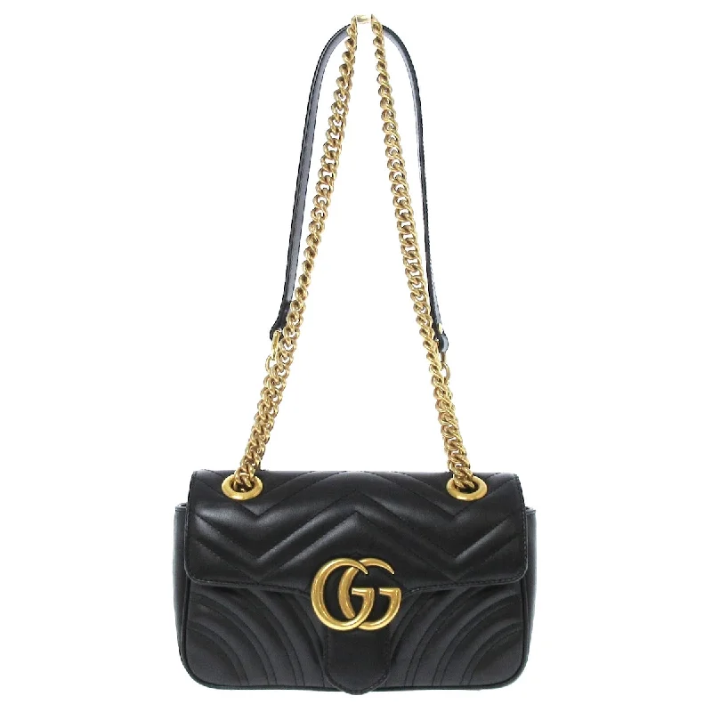 Women Gucci bags with a front - zip pocket for small itemsGucci GG Marmont Shoulder Bag