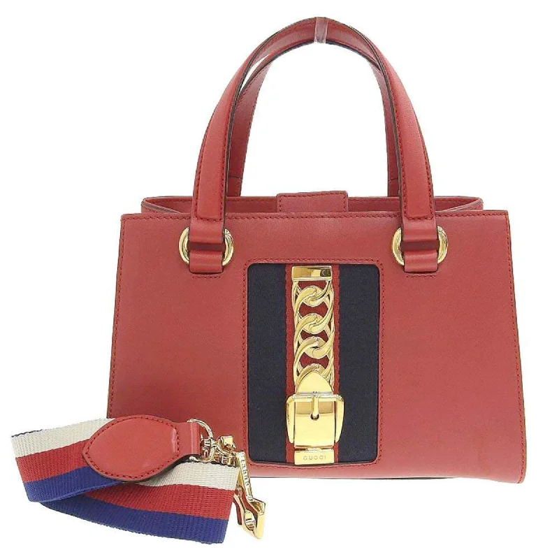 Women Gucci crossbody bags with a keychain holderGucci Silvi 2WAY bag shoulder handbag leather red 460381 200047