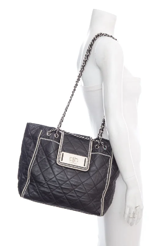 Chanel 2008/09 Black East West Reissue Handbag