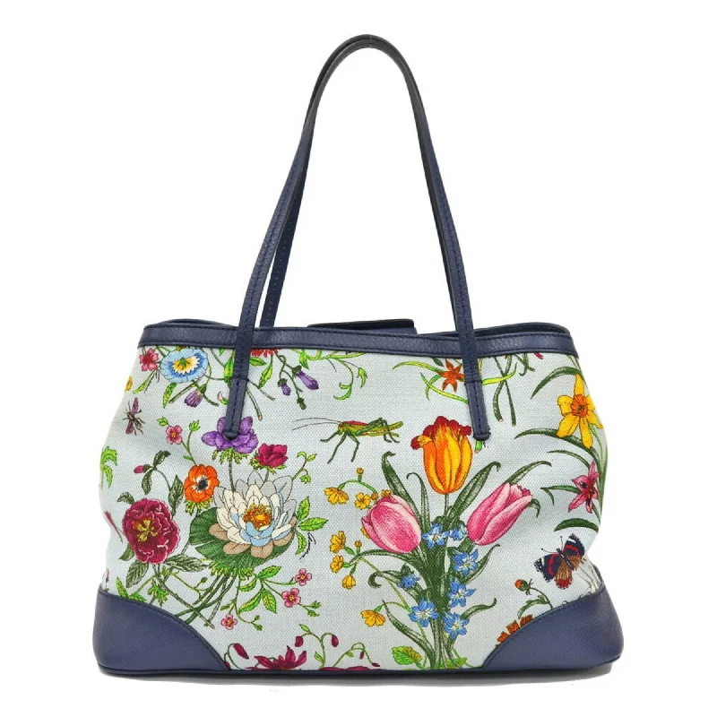 Women Gucci Sylvie bags featuring the signature web stripeGucci Shoulder Bag Flora Tote Day 50th Anniversary Blue Ladies