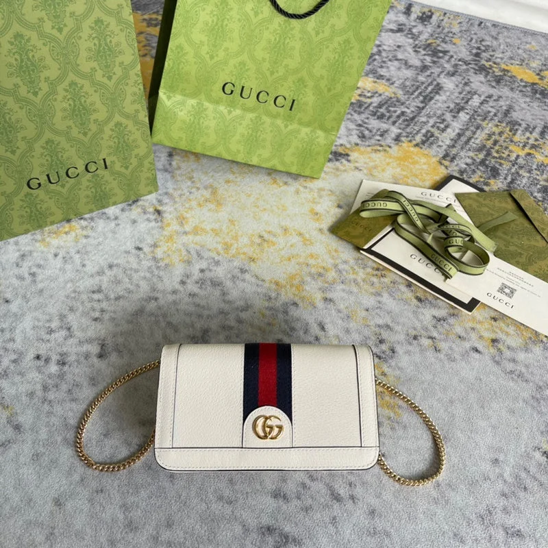 Women Gucci crossbody bags with a woven leather strapWF - Gucci Bags - 2829