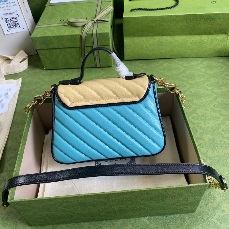 Ladies Gucci shoulder bags with a single - handle designGucci Online Exclusive GG Marmont Mini Bag