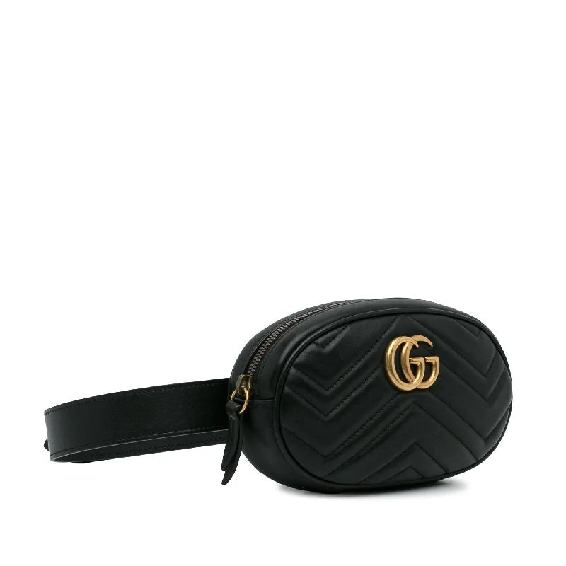 Gucci Marmont bags for women with a snakeskin - effect panelGucci GG Marmont Matelasse Belt Bag (MpX2RD)