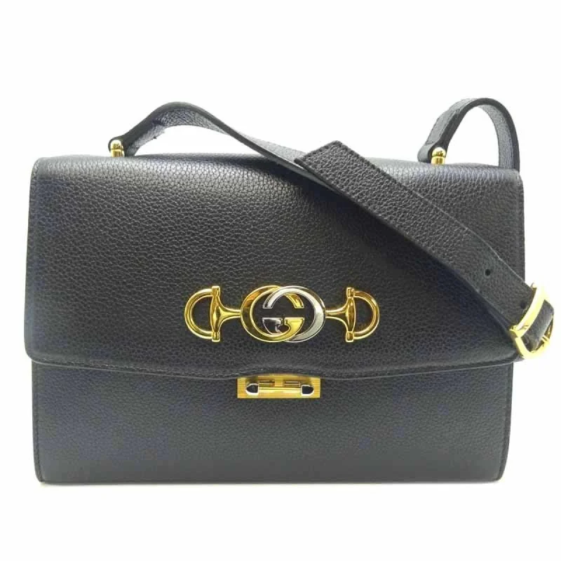 Women Gucci bags with a magnetic snap closure for easy accessGucci Zumi Small Women's Shoulder Bag 576388 Leather Black