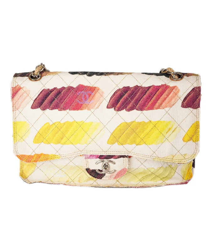 Chanel White Canvas with Multicoloured Pattern - DBXS1762