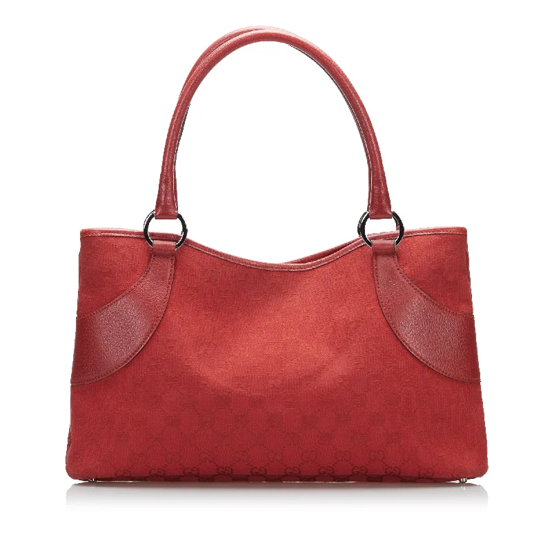 Women Gucci bags with a zippered interior pocketGucci GG Canvas Tote Tote Bag