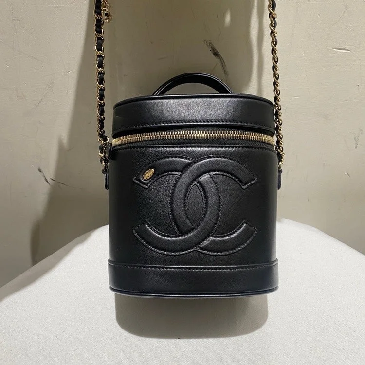 Chanel Black Vanity Case Bag Medium