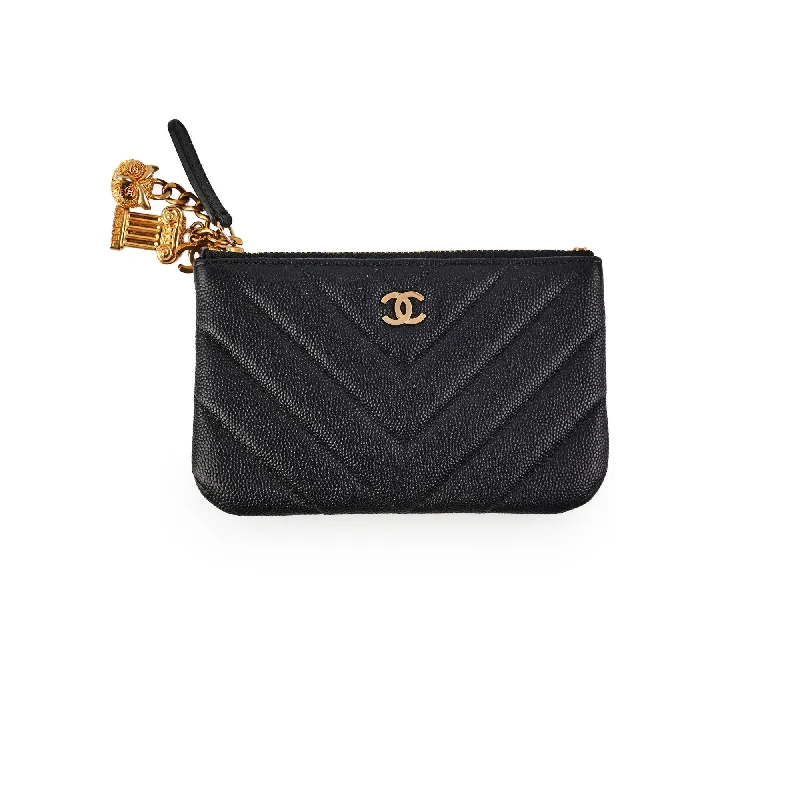 Chanel Seasonal O Case Caviar Black