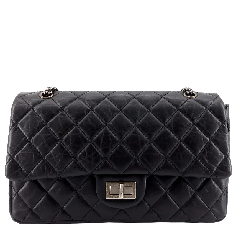 CHANEL 2.55 Large Aged Leather Flap Bag