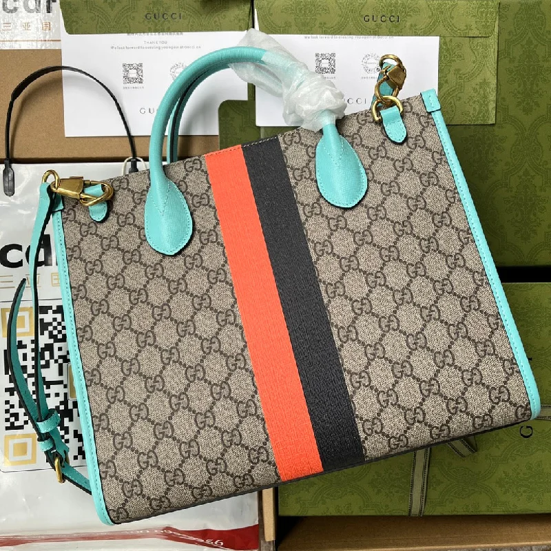 Small - sized Women Gucci shoulder bags for evening outingsGucci Tiger GG Medium Tote Bag