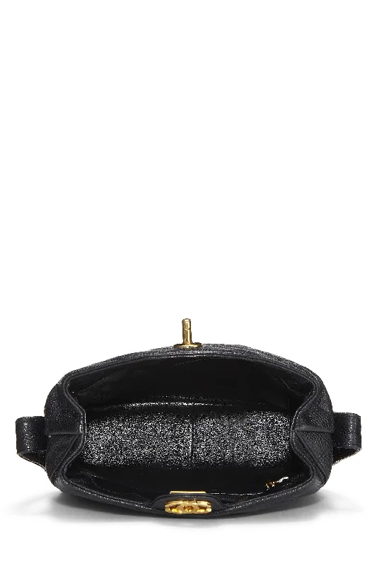 Chanel,  Black Caviar Shoulder Bag, Black