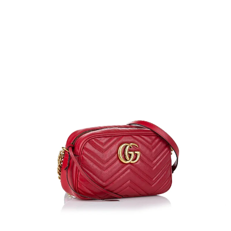 Gucci handbags for women with a beaded trimGucci GG Marmont Matelasse Crossbody Bag (30567)