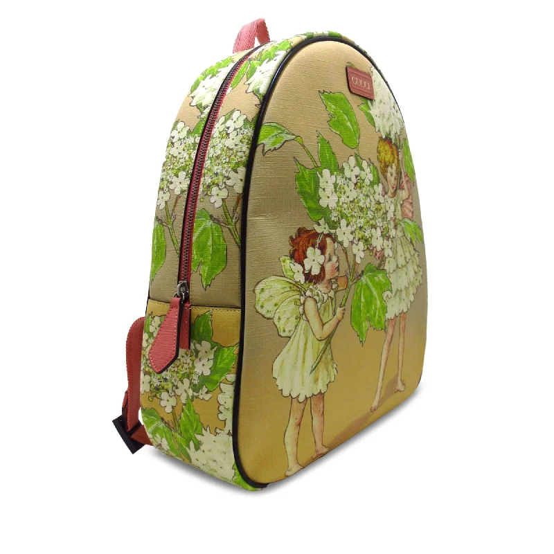 Ladies Gucci shoulder bags with a magnetic - closure flapGucci GG Supreme Children's Fairy Print Backpack (OqIx7Y)