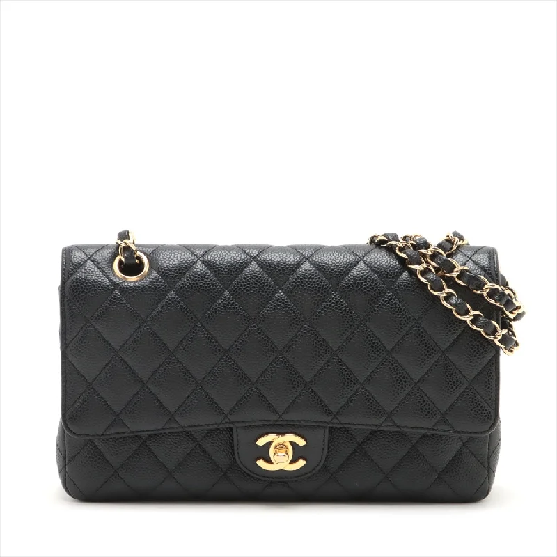 Chanel Classic Flap Medium/Large Caviar Black - Series 13